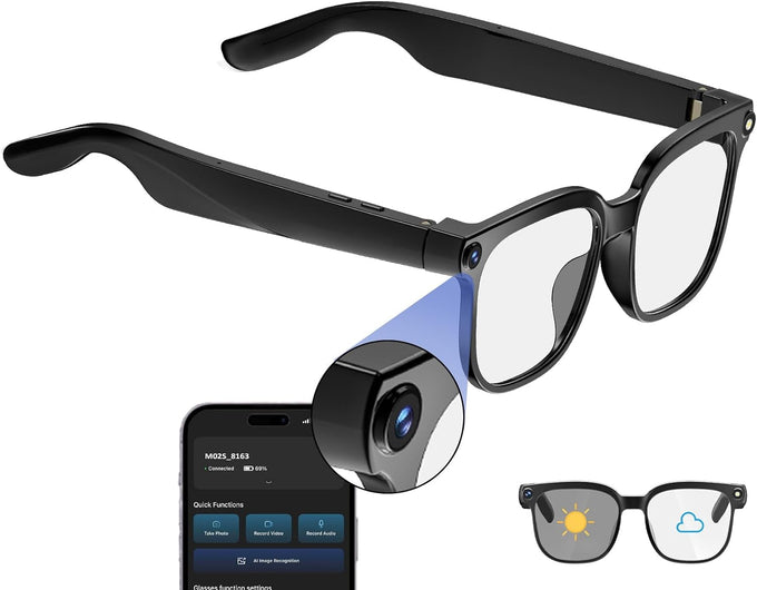 AI Glasses with Camera, 4K Video, 8MP Camera, Translation Smart