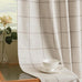 THREE GIRLS Pinch Pleated Plaid Curtains Blackout Linen Gingham Curtains for Living Room,Bedroom Checkered Patterned Insulated 84 Inches Long Double Layer 2 Panels Set Printed Design Darkening