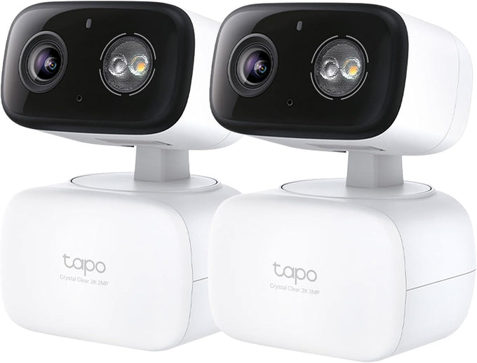 Tapo 2K Indoor/Outdoor Pan/Tilt Wired Security Camera, C216(2-Pack)