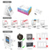 LANBON Smart Light Switch,1/2/3 Gang,3 Way for Whole House, LCD Magic Panel by WiFi Mesh Never be Offline, 2.4G Wi-Fi Smart Switch Compatible with Alexa&Google Home, Neutral Wire Required,L8-HS-White