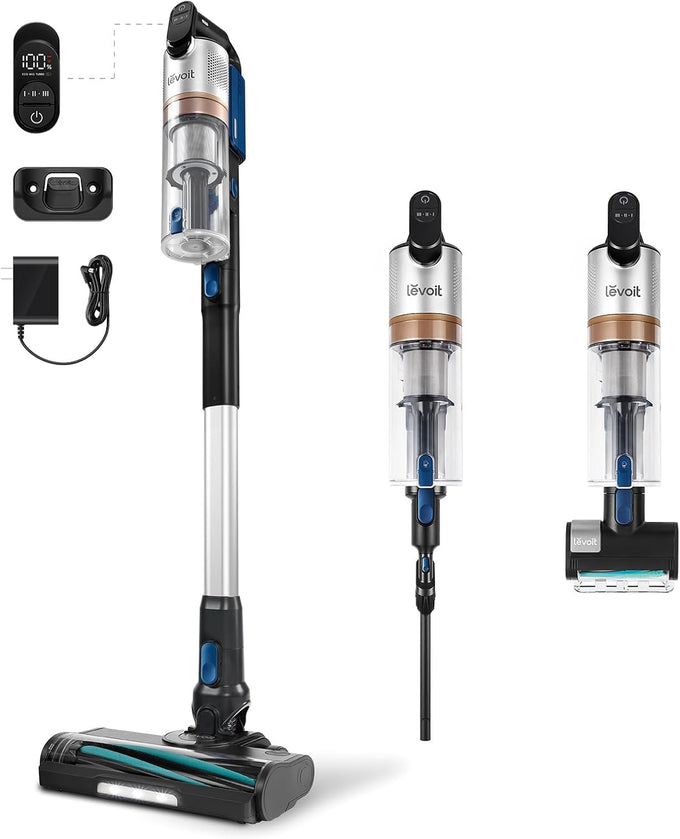 Levoit Cordless Vacuum Cleaner, Anti-Tangle for Pet Hair, Up to 50 Minutes