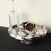 Marble Decorative Tray, 7" Round Marble Tray for Coffee Table