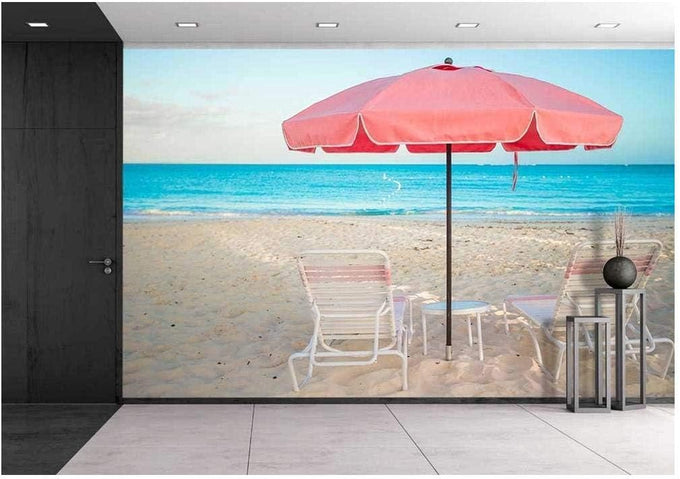 wall26 - Tiare Flowers, Candle and Black Stone Spa - Removable Wall Mural | Self-Adhesive Large Wallpaper - 66x96 inches