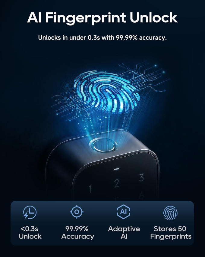 Dreame Lite Smart Door Lock, Keyless Entry Deadbolt Lock for Front Door