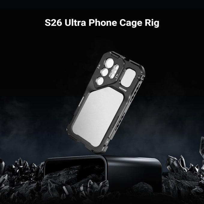 NEEWER S26 Ultra Phone Cage, Mobile Video Rig Stabilizer Vlog Kit, PA182
