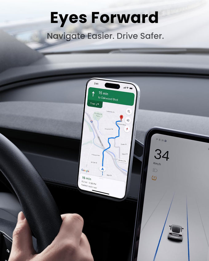 REEVAA Tesla Phone Mount for Model Y/YL/3/X/S Accessories, Magsafe Holder