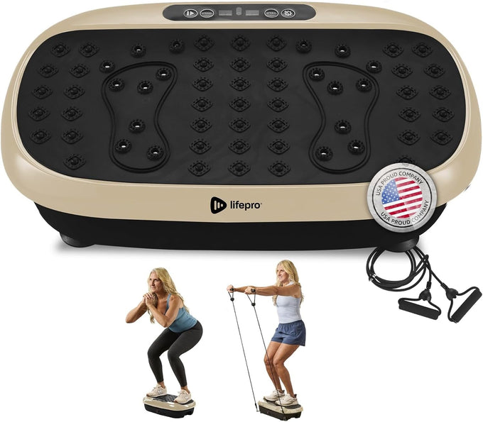 Lifepro HexaPlate Vibration Plate Exercise Machine with Magnetic Acupoints