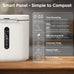 4L Electric Composter with Visable Window, Kitchen Intelligent Compost Bin