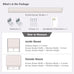 Cordless Linen Roman Shades, Natural Custom Fabric Room Darkening Roman Window Shades Blinds for Doors, French Doors, Kitchen Windows, Bathroom Windows