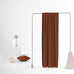 MUMFAS Burnt Orange Velvet Curtains 80 Inches Long Back Tab Rod Pocket Drapes for Bedroom Living Room W52 x L80 Inch 2 Panels