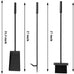 Fire Beauty 5-Piece Wrought Iron Indoor Fireplace Tools Set