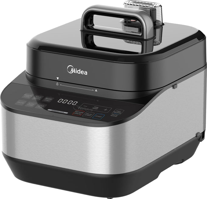 Midea 12-in-1 Electric Pressure Cooker, 8 Quarts, Stainless Steel Inner Pot