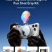 TELESIN Fun Shot Magnetic Phone Camera Grip & 4 in 1 RGB Selfie Light Kit