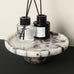 Marble Decorative Tray, 7" Round Marble Tray for Coffee Table