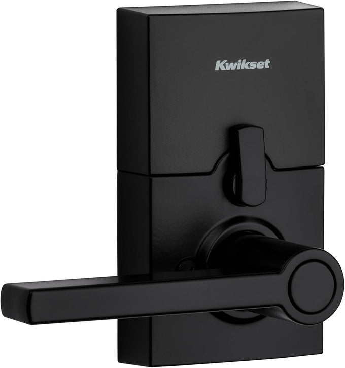 Kwikset 917HFL-514S Smartcode Keypad Electronic with Halifax Lever SmartKey with 6AL Latch and RCS Strike Matte Black Finish
