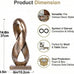 14.6" Tall Abstract Bronze-Finish Knot Sculpture, Modern Resin Infinity Loop Statue, Modern Tabletop Decor for Coffee Table, Bookshelf, Mantel, Entryway, Living Room Office Accent Centerpiece