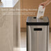 Home Zone Living 19 Gallon Kitchen Trash Can with Dual Compartments