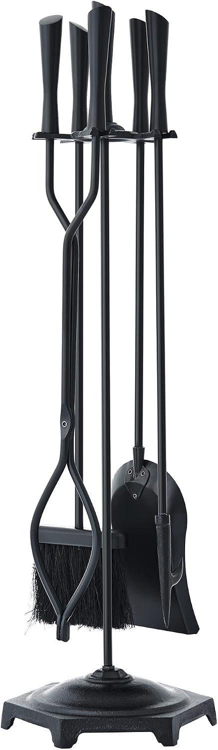 Lichamp Fireplace Tools Set, Modern Handle