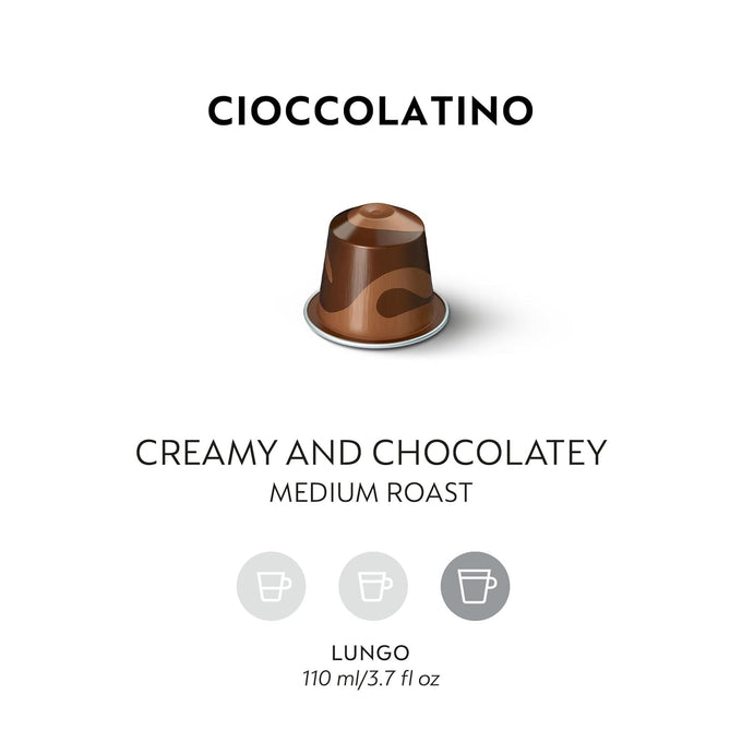 Nespresso Original, Cioccolatino, Medium Roast, 50-Count Espresso Pods