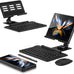 for Samsung Galaxy Z Fold 7/6/5/4/3 Adjustable Stand for Desk, Fully Foldable & Portable Keyboard Stand, Office Mobile Phone Stand Holder with Capacitor Pen and Bluetooth Mouse & Keyboard Set