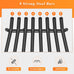 Jusgym Fireplace Grate 24 in with 8 Support Legs and Fire Tongs & Poker