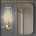 Antique Gold Wall Sconce 19.48" Modern Luxe Wall Lighting with Clear Glass Tube, Living Room Bedroom Bathroom Mirror Sconces, Staircase Decor Hallway Lamp Fixture(Including Bulb)