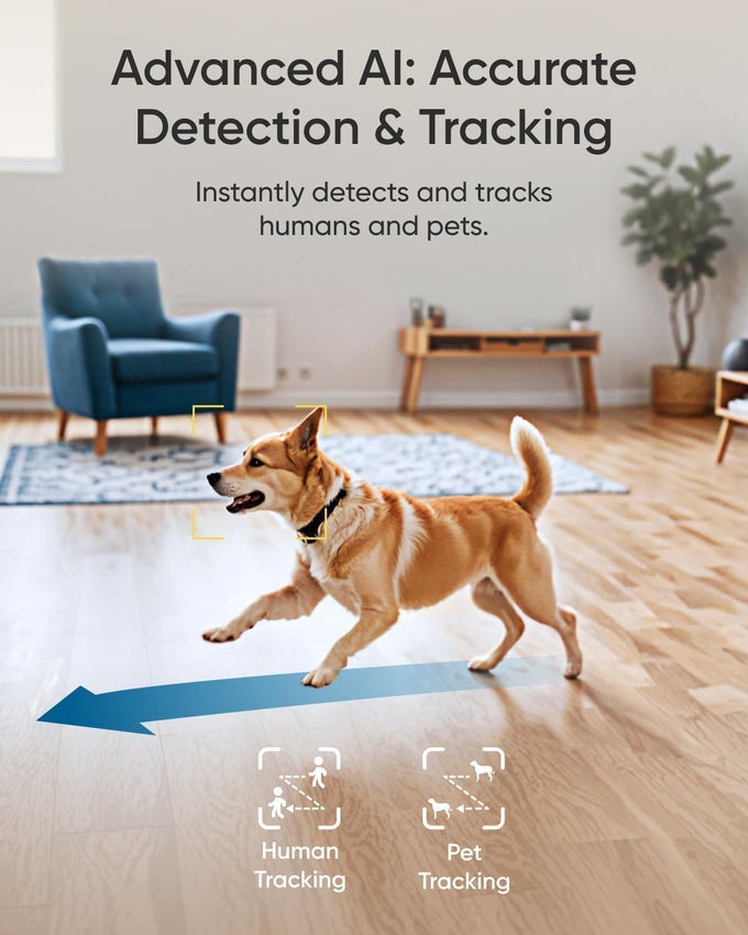 eufy Security 4K Indoor Camera E30, No Subscription, Pan and Tilt