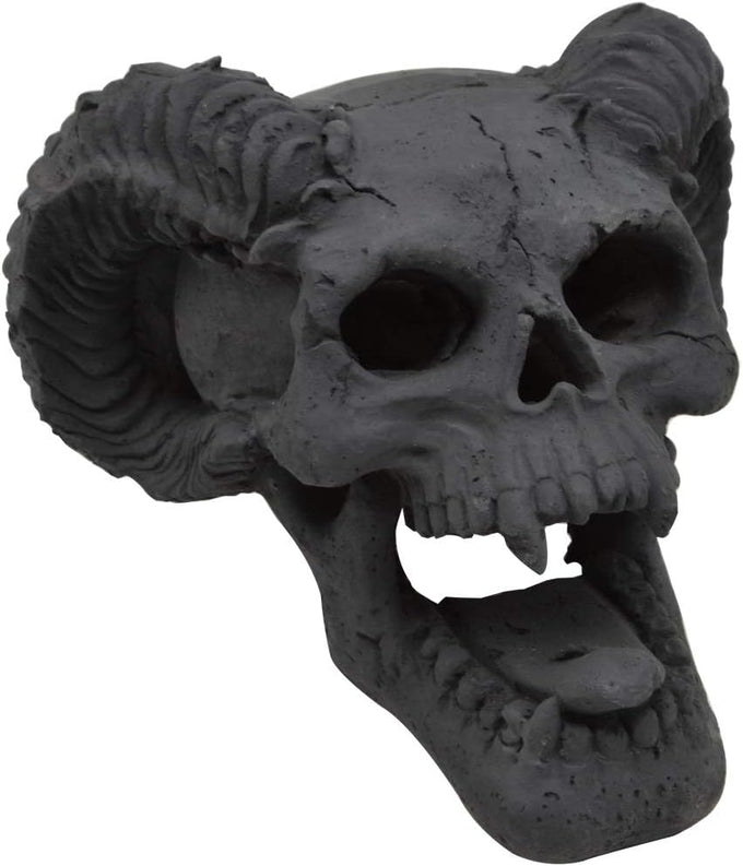 Stanbroil Fire Pit Skull Gas Log for Fireplace Halloween Decor