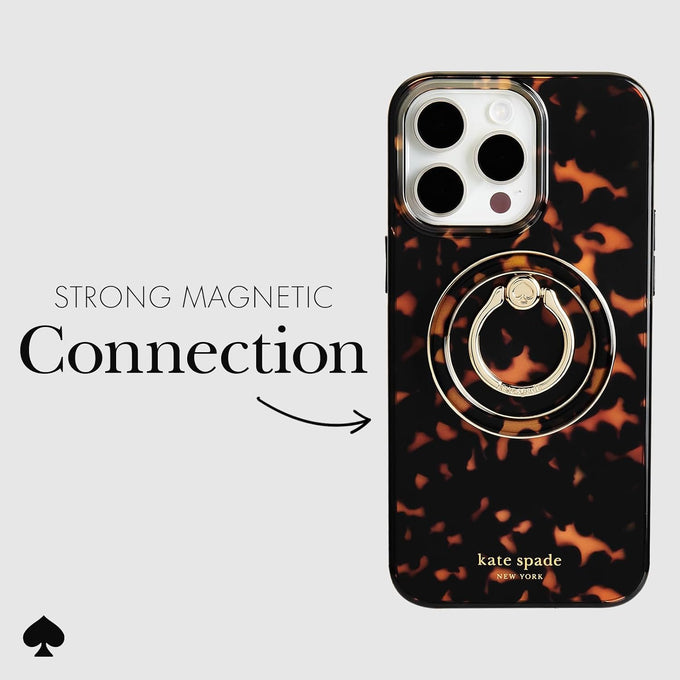 kate spade new york Magnetic Phone Ring Grip with Stand - Tortoiseshell