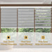 Cordless Zebra Blinds for Windows, 46" W x 72" H Zebra Roller Shades with Valance Free Stop Zebra Roller Shades, Light Control Window Treatments Dual Layer Sheer Blinds for Day and Night, Grey