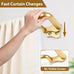 KAMANINA 2 Pack Double Curtain Rod 32 to 86 Inch, Gold Blackout Drapery Rod