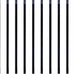 Baluster 1" x 1/2" Rectangular 38" Long, Powder Coated Black - RCTB38 (10 pcs)