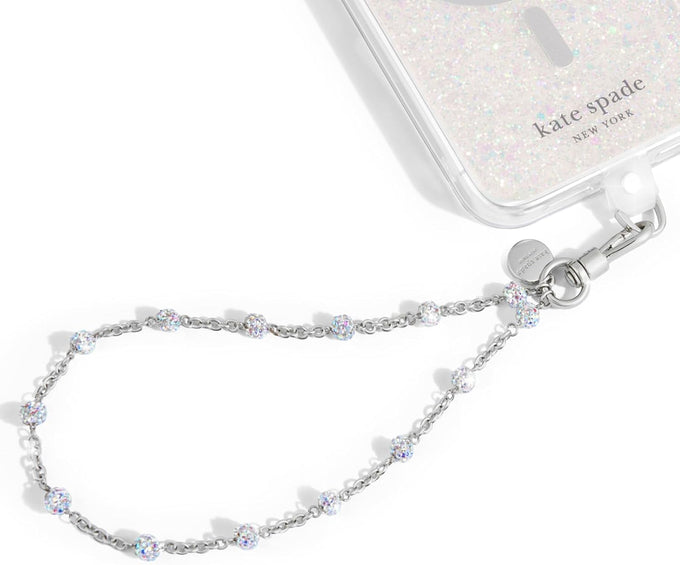 kate spade new york Phone Charm Wrist Strap w/Anchor Card - Tortoise Bead
