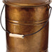 Plow & Hearth 3 Gallon Black Large Ash Bucket with Lid and Wood Handle | 28 Gauge Galvanized Iron Metal | Double Bottom | Tool for Fireplaces Fire Pits Wood Burning Stoves (Copper)
