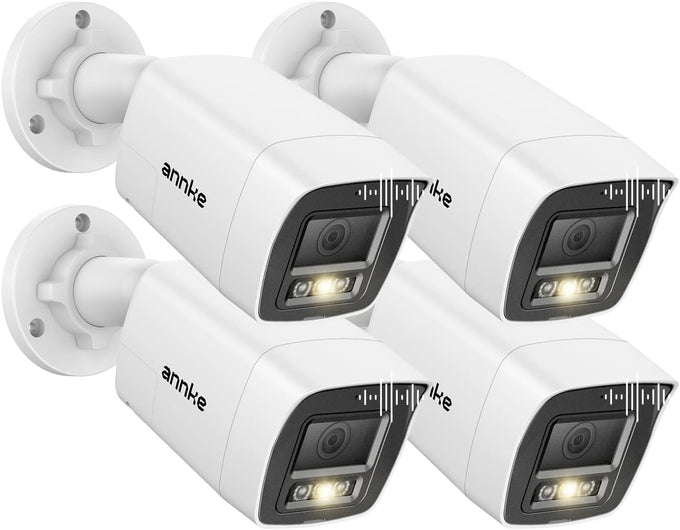 ANNKE 5MP/3K Two-Way Audio Analog Add-on Security Camera Outdoor, White