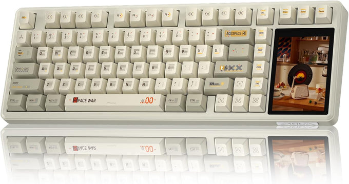 Aula L99 Wireless Mechanical Gaming Creamy Keyboard with Smart Touch Screen