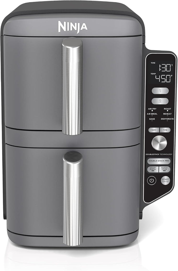 Ninja Air Fryer DoubleStack XL, 10 Qt, 6-in-1, Deep Grey, SL401