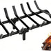FEED GARDEN Fireplace Grate 24 inch Heavy Duty Fireplace Log Holder, 1/2" Solid Steel Bar Fire Pit Grate for Indoor Outdoor, Wood Stove Fireplace Accessories Wrought Iron Firewood Burning Rack
