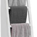 FUIN Blanket Ladder, 57in Wood Rustic Decorative Ladder, Light Gray
