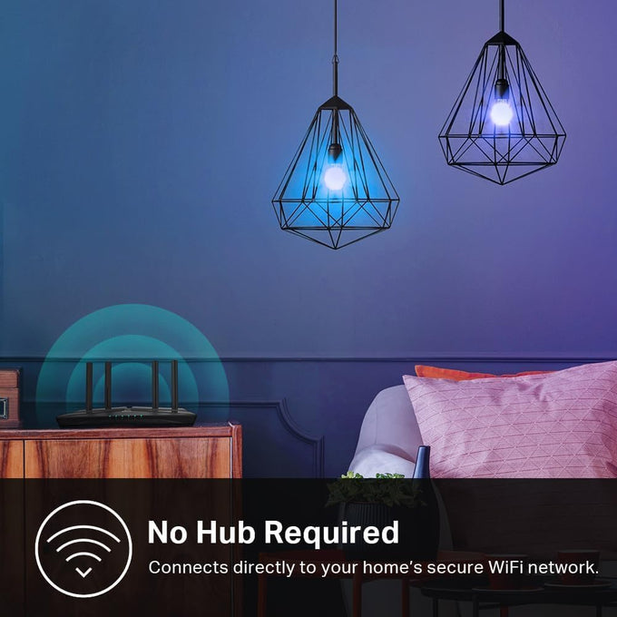 Kasa Multicolor Dimmable Wi-Fi Smart Bulb, A19, KL125P4