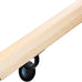 G&T Wood Products Modern Red Oak Handrail Kit with Wall Returns and Wall Mount Brackets. Rectangular 6002 Profile. Solid and Unfinished Red Oak.