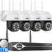 Hiseeu 4K Security Cameras Wireless Outdoor, 8MP 4-Cam Kit, 1T HDD