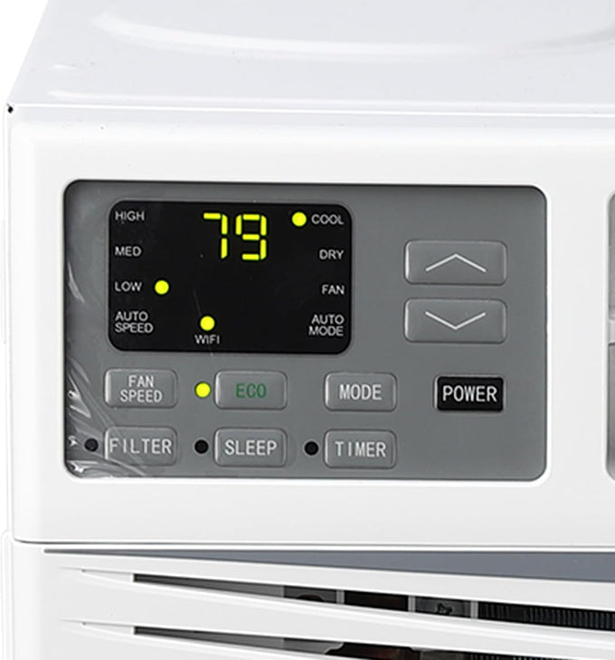 CABIHOME 8,000 BTU Smart Air Conditioner Window Unit with Dehumidifier＆Sleep Mode - Cools 350 Sq.Ft, 11.4 CEER Energy Efficient, Quiet Operation, 3 Fan Levels, Remote＆Smart App, Easy Install, No Heat