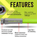 Flexzilla Garden Hose 5/8 in. x 50 ft., Lightweight All-Weather Water Hose, Durable and Flexible, Leak-Free Connections