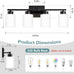 Black Bathroom Light Fixtures Vanity Lighting Over Mirror