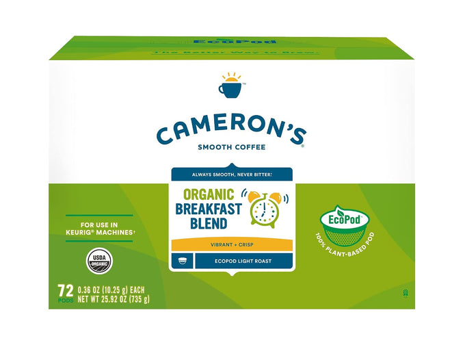 Cameron's Coffee Single Serve Pods, 100% Colombian, 72 Count (Pack of 1)