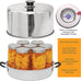 Kitchen Crop Steam Canner with Temperature Indicator (Aluminum Steam Canner)