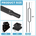 1/2" Wrought Iron Oval Balusters - Hollow Square Balusters-10p