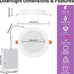 SikSog Smart Recessed Lighting 4 Inch RGBCW Color Changing 12W LED Downlight with Junction Box,1080 Lumen Recessed Ceiling Light Compatible with Alexa,Dimmable by Bluetooth Control -12Pack