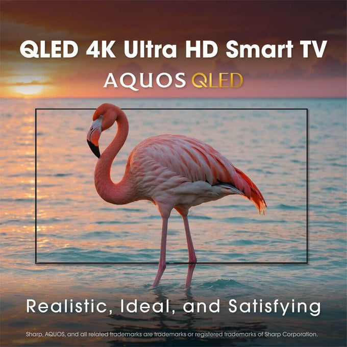 Sharp 4TC65HP7KIT1 65 inch Class AQUOS QLED 4K Ultra HD Xumo Smart TV Quantum Color HDR Motion